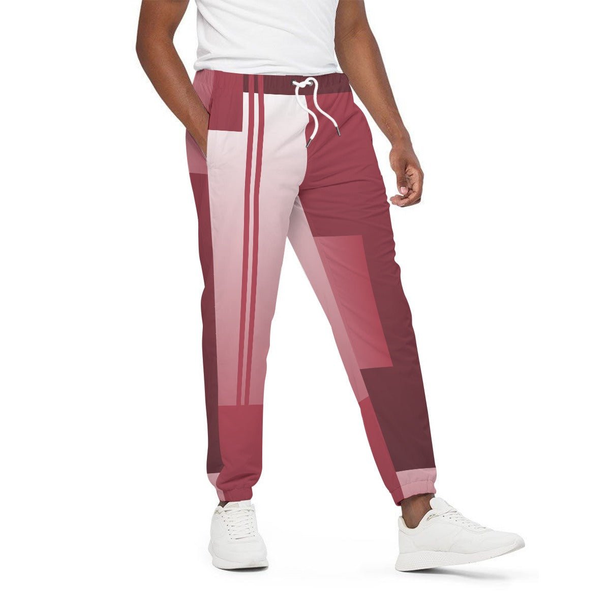 Buy Wine Printed Track Pants for Plus Size | Status Quo